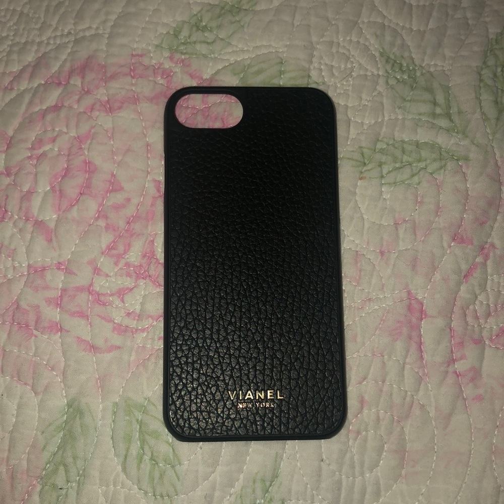 VIANEL iPhone 7 & 8 Case Calfskin Black Smooth